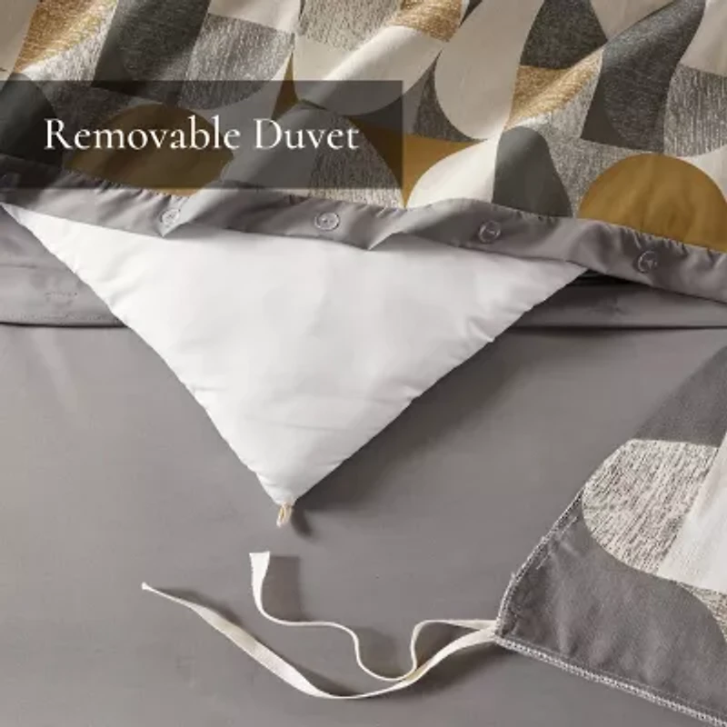 Madison Park Signature Cirque Jacquard Oversized Midweight Down Alternative Comforter Set