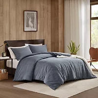 Woolrich Mckenzie Twill Washed 3-pc. Easy Care Duvet Cover Set