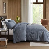 Woolrich Mckenzie Twill Washed 3-pc. Easy Care Duvet Cover Set