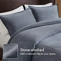 Woolrich Mckenzie Twill Washed 3-pc. Easy Care Duvet Cover Set