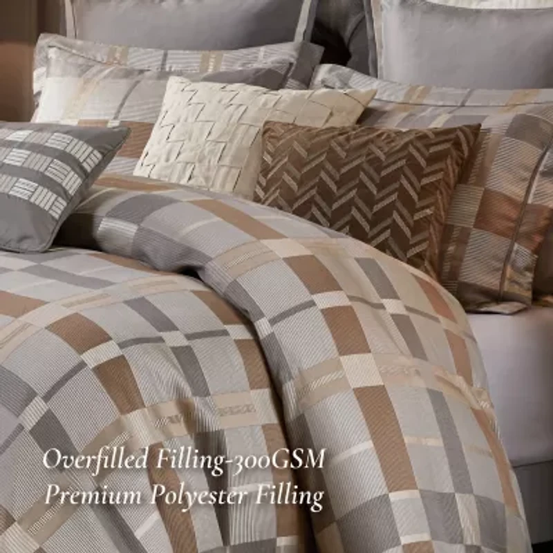 Madison Park Signature Prescott Jacquard Oversized Midweight Down Alternative Comforter Set