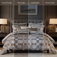 Madison Park Signature Prescott Jacquard Oversized Midweight Down Alternative Comforter Set