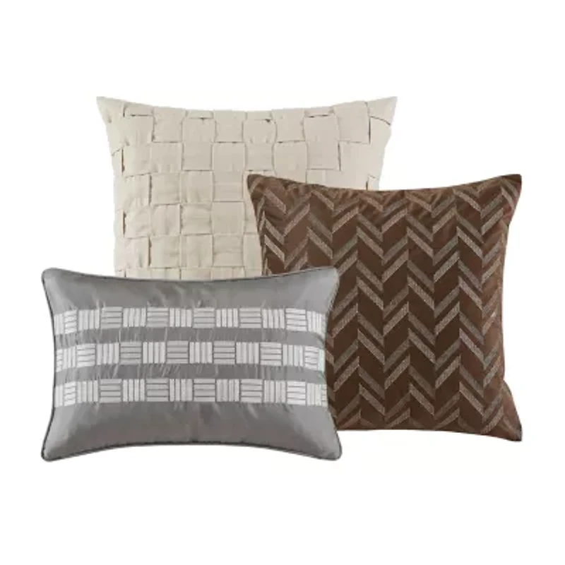 Madison Park Signature Prescott Jacquard Oversized Midweight Down Alternative Comforter Set