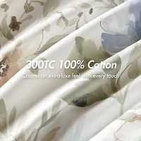 Harbor House Herbal Cotton Sateen Print Oversized 6-pc. Midweight Down Alternative Comforter Set