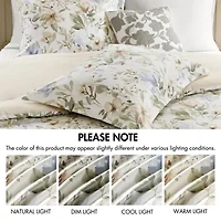 Harbor House Herbal Cotton Sateen Print Oversized 6-pc. Midweight Down Alternative Comforter Set