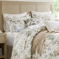 Harbor House Herbal Cotton Sateen Print Oversized 6-pc. Midweight Down Alternative Comforter Set
