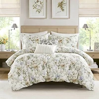 Harbor House Herbal 5-pc. Cotton Sateen Print Easy Care Duvet Cover Set