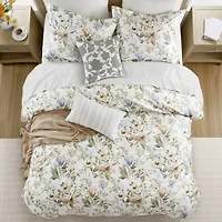 Harbor House Herbal 5-pc. Cotton Sateen Print Easy Care Duvet Cover Set
