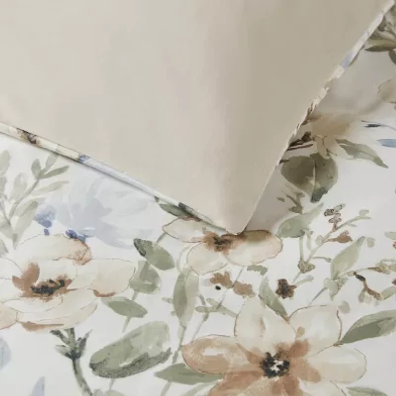 Harbor House Herbal 5-pc. Cotton Sateen Print Easy Care Duvet Cover Set