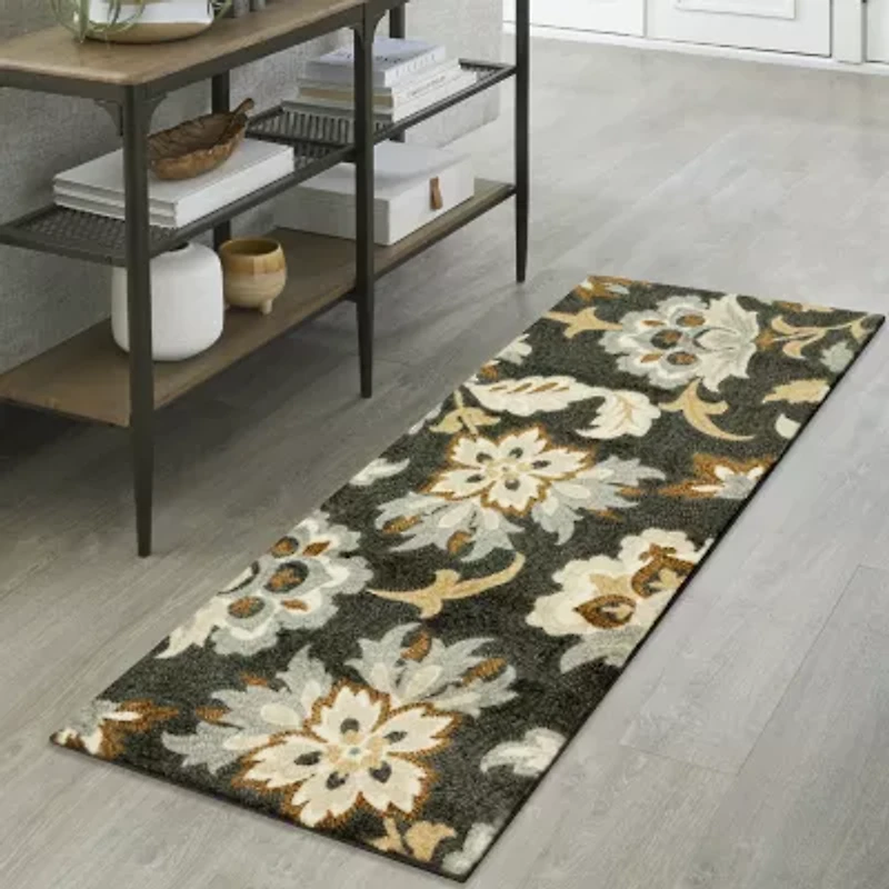 Maples Jacobean Floral Indoor Rectangular Runner