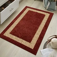 Maples Solid Cut and Loop Indoor Rectangular Accent Rug