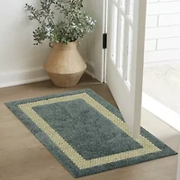 Maples Solid Cut and Loop Indoor Rectangular Accent Rug
