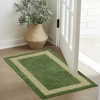 Maples Solid Cut and Loop Indoor Rectangular Accent Rug