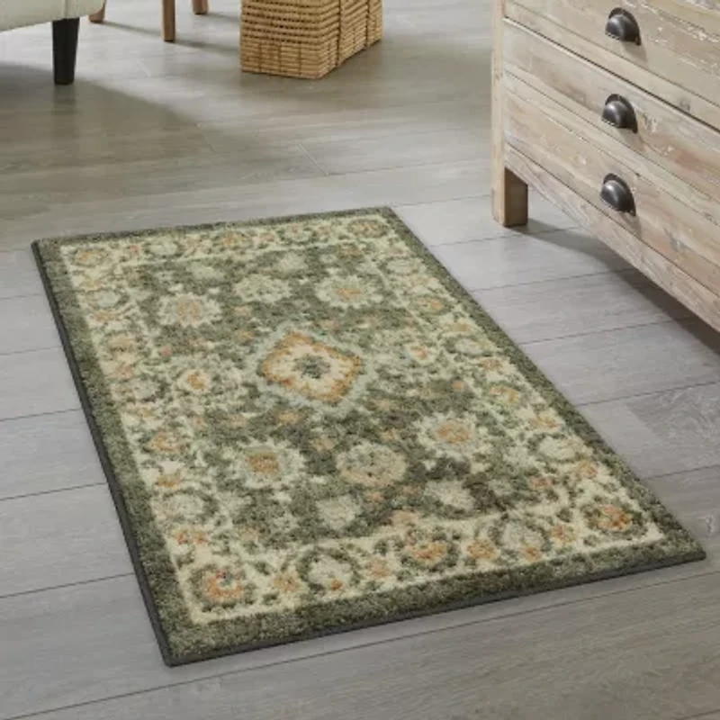 Maples Persian Gray Border Indoor Rectangular Accent Rug