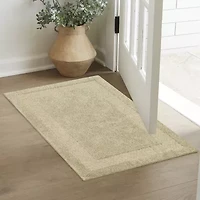 Maples Solid Cut and Loop Indoor Rectangular Accent Rug