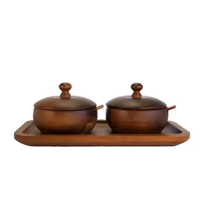 BergHOFF Acacia Wooden 5-pc. Stackable Spice Holder