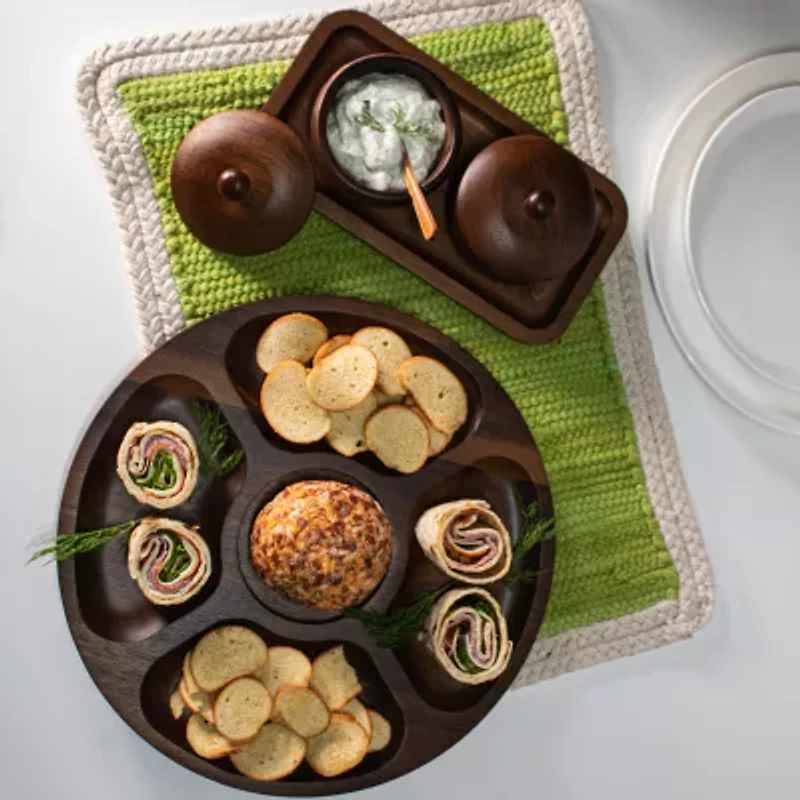 BergHOFF Acacia Wooden 5-pc. Stackable Spice Holder