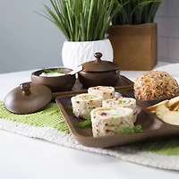 BergHOFF Acacia Wooden 5-pc. Stackable Spice Holder