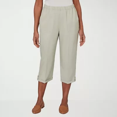 Alfred Dunner Vintage Charm Womens Straight Capri Pant