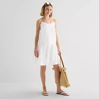 a.n.a Womens V Neck Sleeveless Lace Trim Camisole