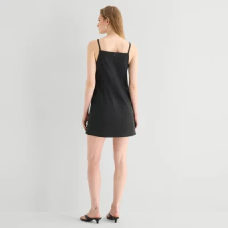 a.n.a Womens Sleeveless Apron Tank Dress