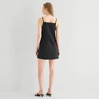 a.n.a Womens Sleeveless Apron Tank Dress