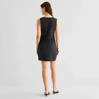 a.n.a Womens Sleeveless Cowl Neck Knit Dress