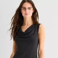 a.n.a Womens Sleeveless Cowl Neck Knit Dress