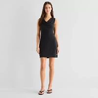 a.n.a Womens Sleeveless Cowl Neck Knit Dress