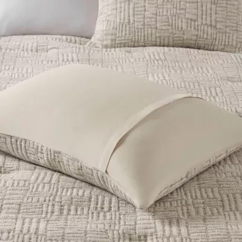 Croscill Harper Oversized Cotton Matelasse 3-pc. Midweight Comforter Set