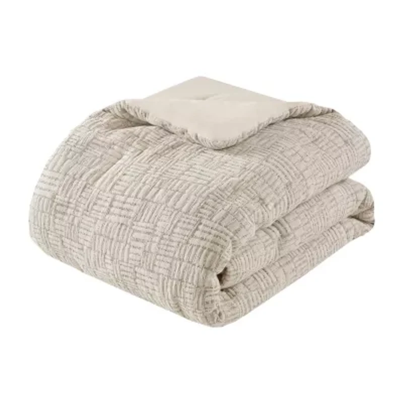 Croscill Harper Oversized Cotton Matelasse 3-pc. Midweight Comforter Set