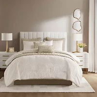 Madison Park Drift Jacquard 10-pc. Comforter & Quilt Set