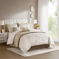 Madison Park Drift Jacquard 10-pc. Comforter & Quilt Set