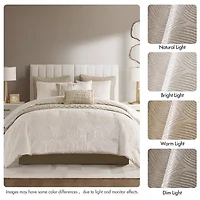 Madison Park Drift Jacquard 10-pc. Comforter & Quilt Set