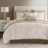 Madison Park Drift Jacquard 10-pc. Comforter & Quilt Set