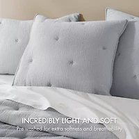 Harbor House Breeze Cotton Gauze Embroidered Euro Sham