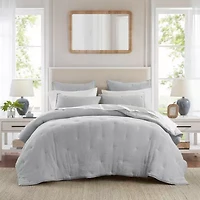 Harbor House Breeze Cotton Gauze  Embroidered 3-pc. Easy Care Quilt Set