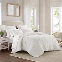 Harbor House Breeze Cotton Gauze  Embroidered 3-pc. Easy Care Quilt Set