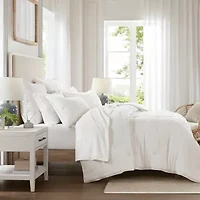Harbor House Breeze Cotton Gauze  Embroidered 3-pc. Easy Care Quilt Set