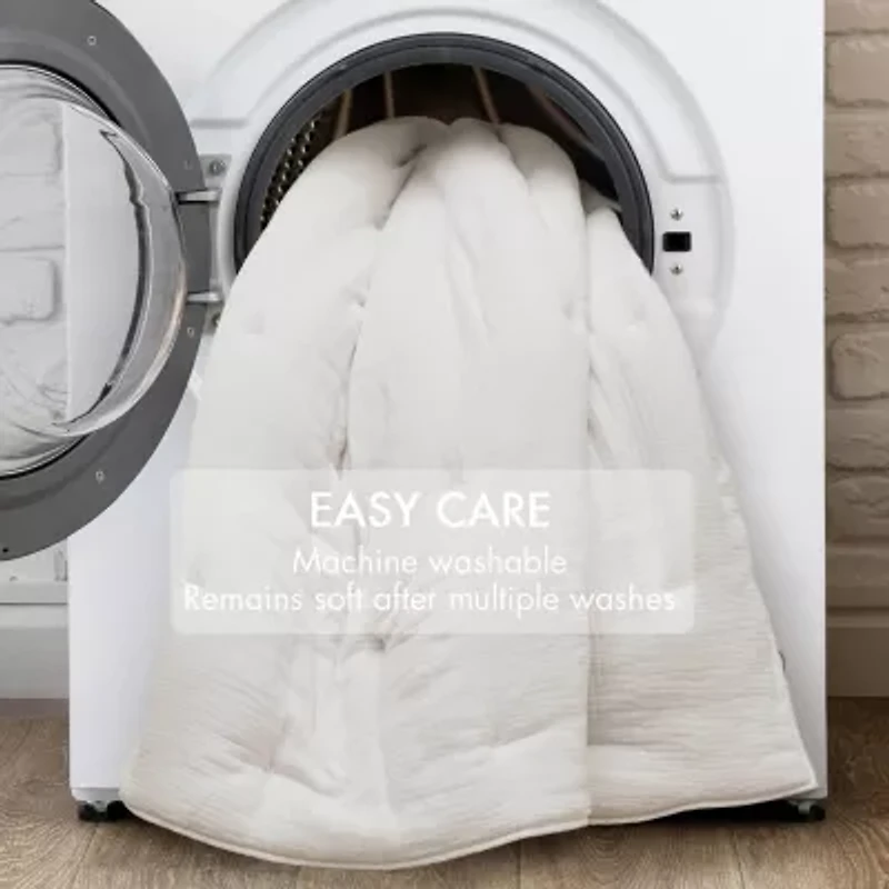 Harbor House Breeze Cotton Gauze Embroidered 3-pc. Easy Care Quilt Set