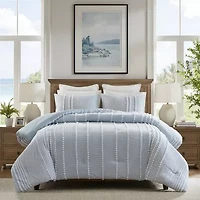 Harbor House Anslee Cotton Yarn Dyed 3-pc. Midweight Comforter Set