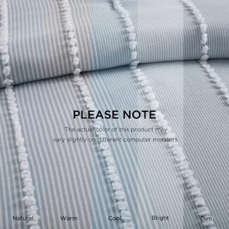 Harbor House Anslee Cotton Yarn Dyed 3-pc. Midweight Comforter Set