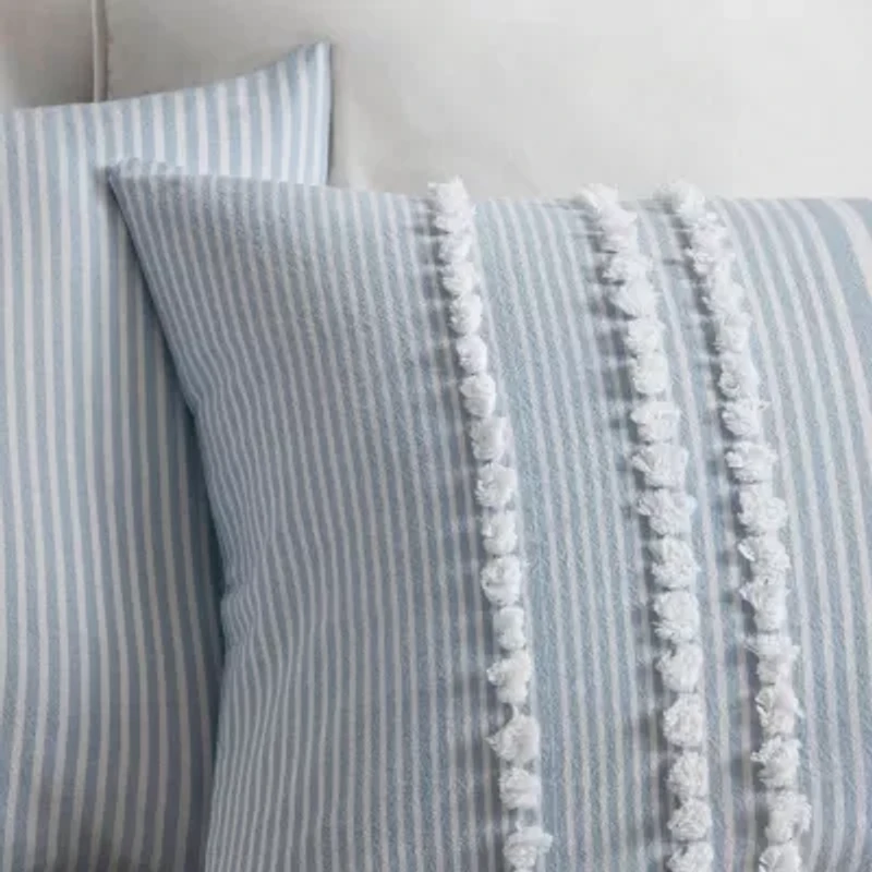 Harbor House Anslee Cotton Yarn Dyed 3-pc. Midweight Comforter Set