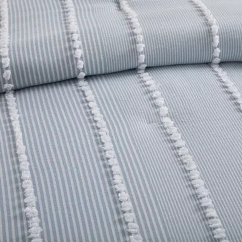 Harbor House Anslee Cotton Yarn Dyed 3-pc. Midweight Comforter Set