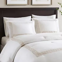 Harbor House Nile Cotton Sateen Oversized 4-pc. Midweight Embroidered Comforter Set