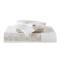 Harbor House Nile Cotton Sateen With Embroidery 3-pc. Embroidered Duvet Cover Set