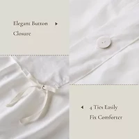 Harbor House Nile Cotton Sateen With Embroidery 3-pc. Embroidered Duvet Cover Set