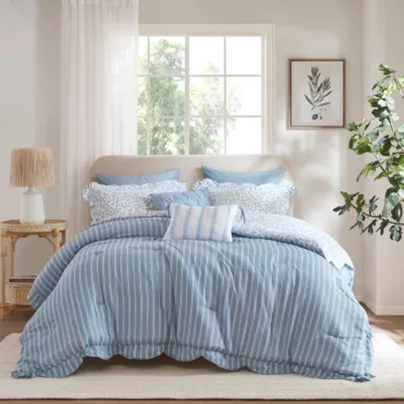 Madison Park Eamon Print 5-pc. Midweight Down Alternative Comforter Set