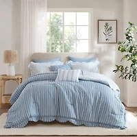 Madison Park Eamon Print 5-pc. Midweight Down Alternative Comforter Set
