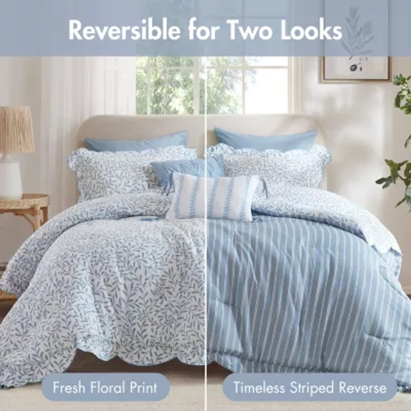 Madison Park Eamon Print 5-pc. Midweight Down Alternative Comforter Set